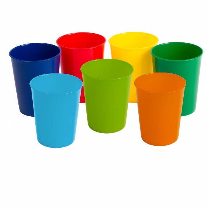 PP Trink-/Zahnputzbecher COLORED 0,2 l, 7 Farben
